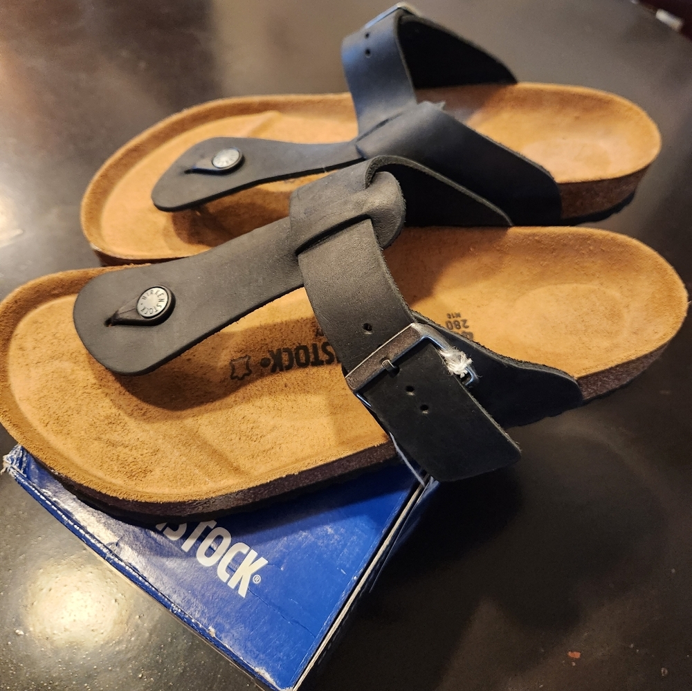 Birkenstock Black and Brown Sandals